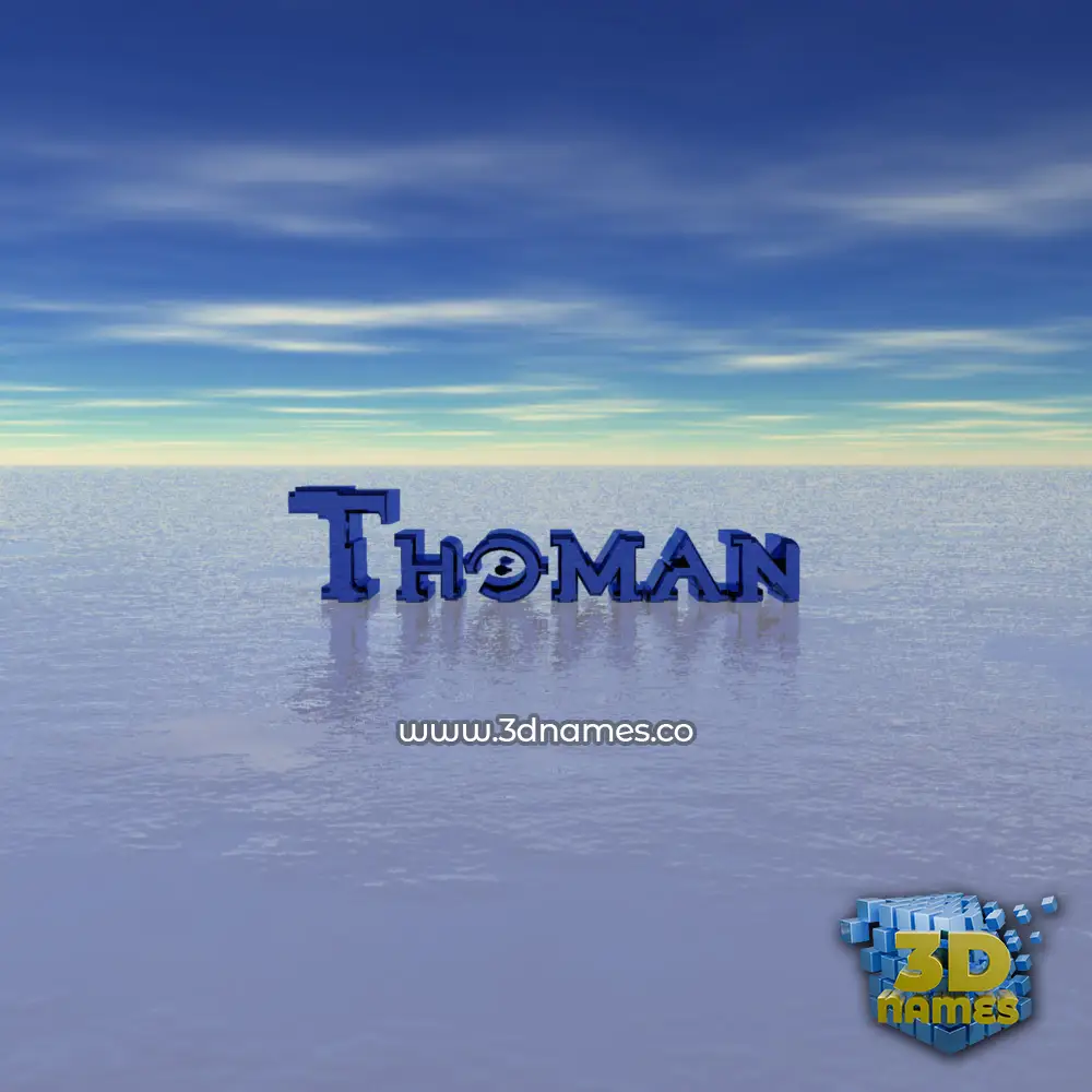 thoman in Horizon style - 3D name wallpaper