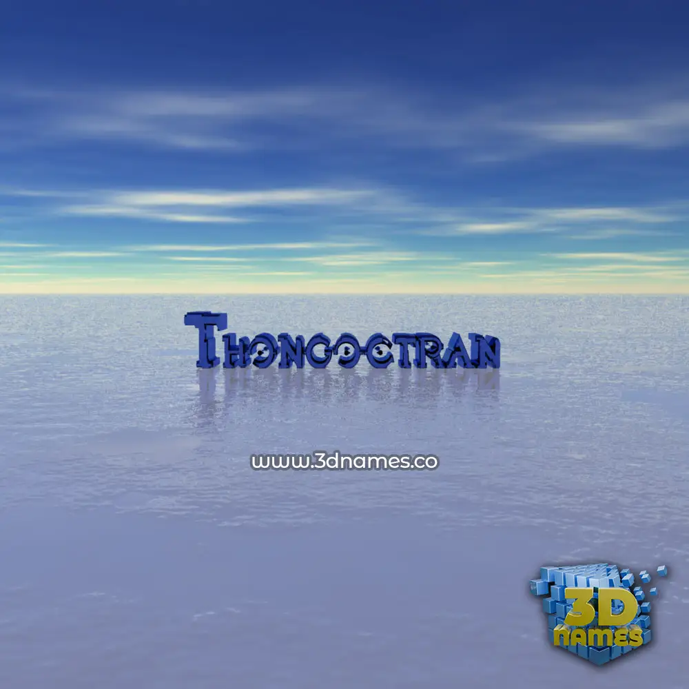 thongoctran in Horizon style - 3D name wallpaper