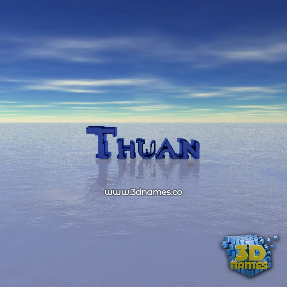 thuan in Horizon style - 3D name wallpaper