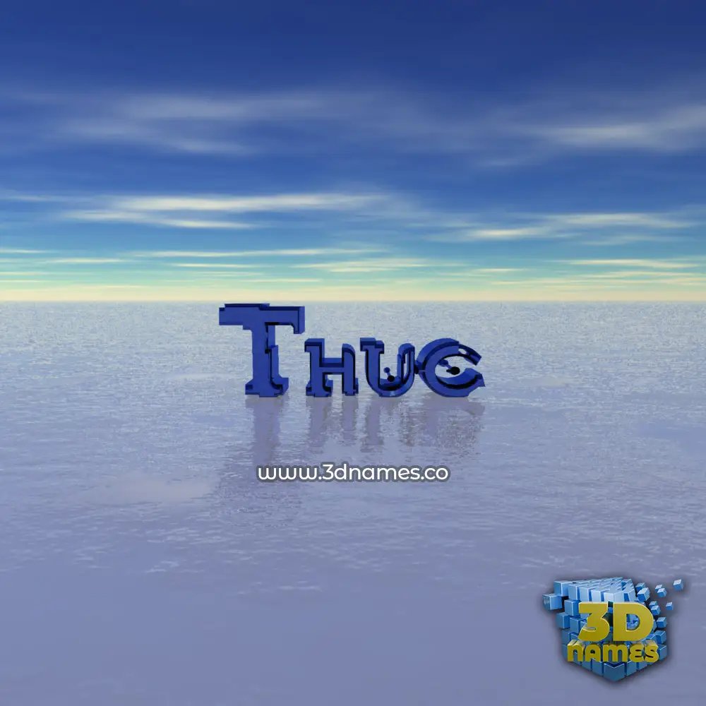 thuc in Horizon style - 3D name wallpaper