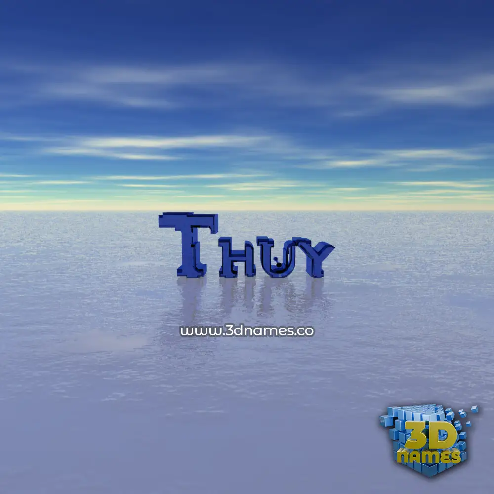 thuy in Horizon style - 3D name wallpaper