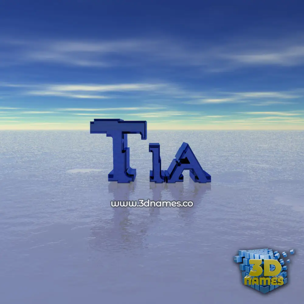 tia in Horizon style - 3D name wallpaper