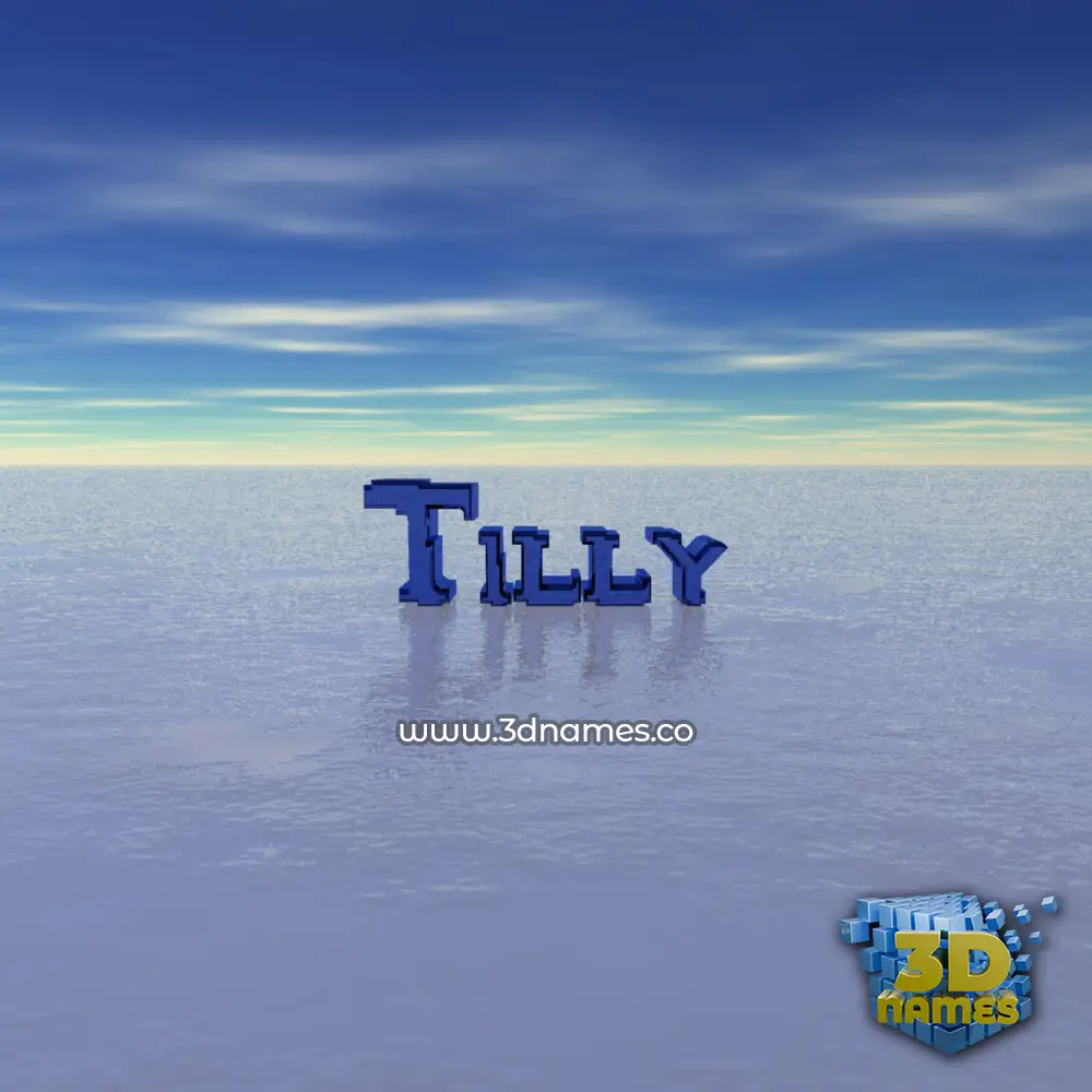 tilly in Horizon style - 3D name wallpaper