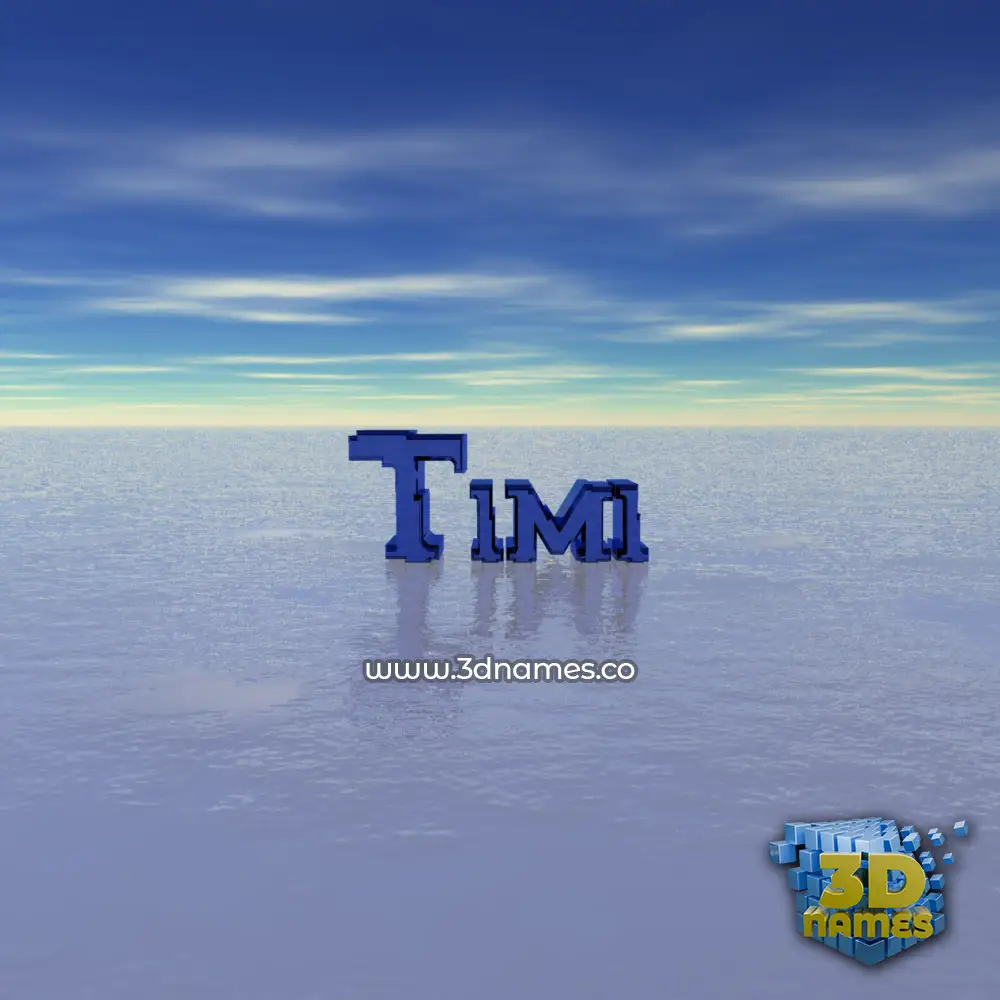timi in Horizon style - 3D name wallpaper