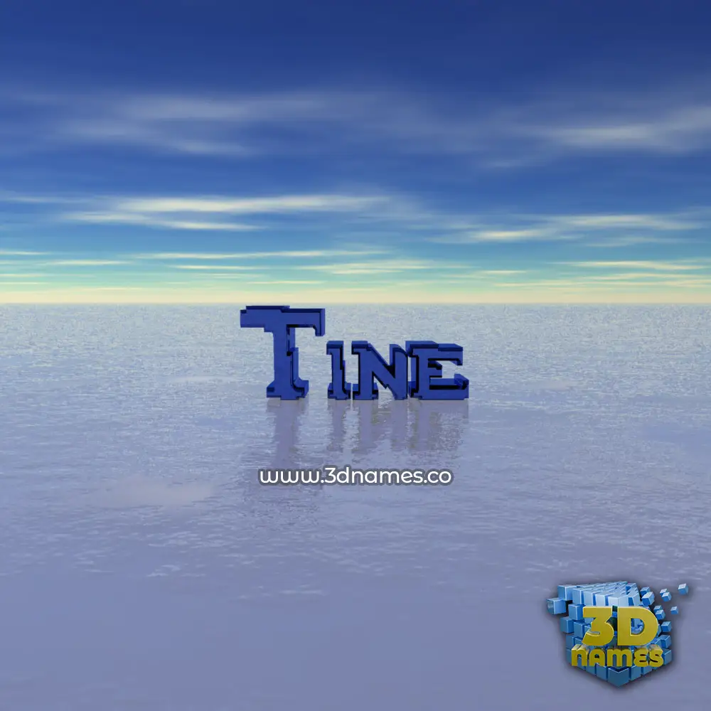 tine in Horizon style - 3D name wallpaper