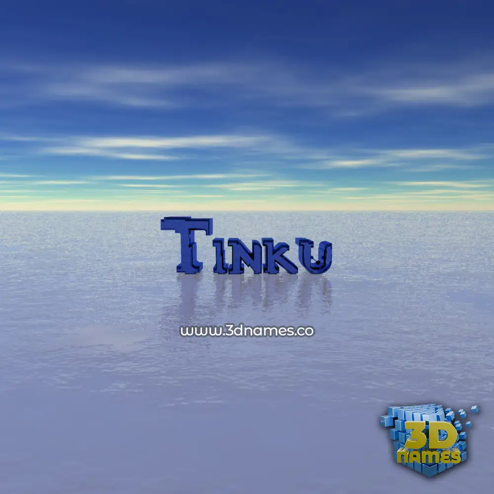 tinku in Horizon style - 3D name wallpaper