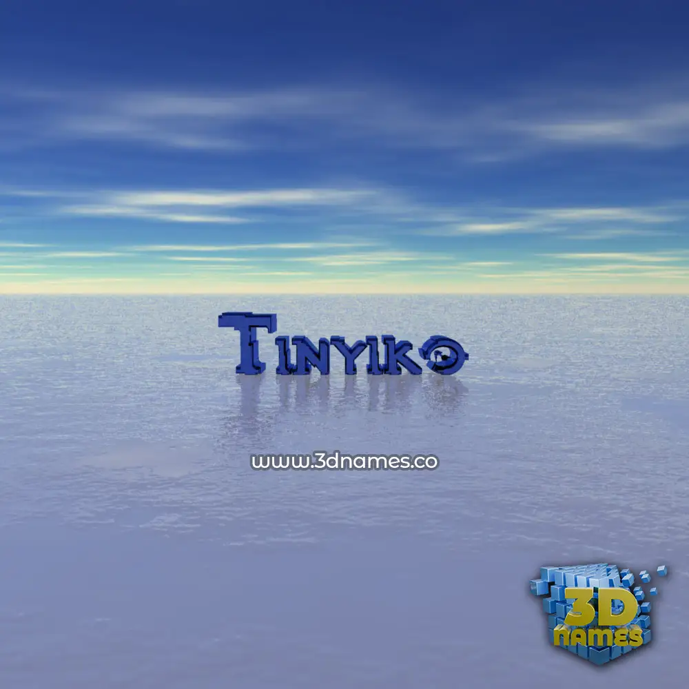 tinyiko in Horizon style - 3D name wallpaper