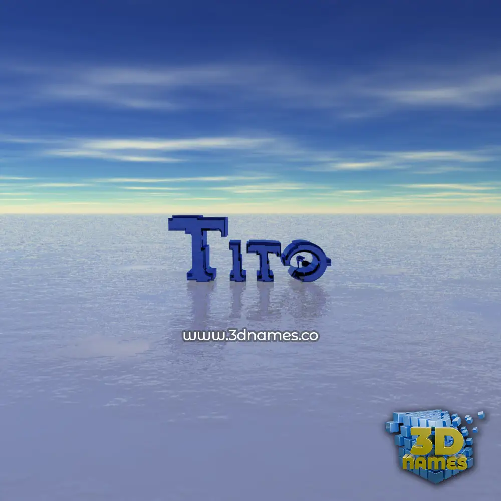 tito in Horizon style - 3D name wallpaper