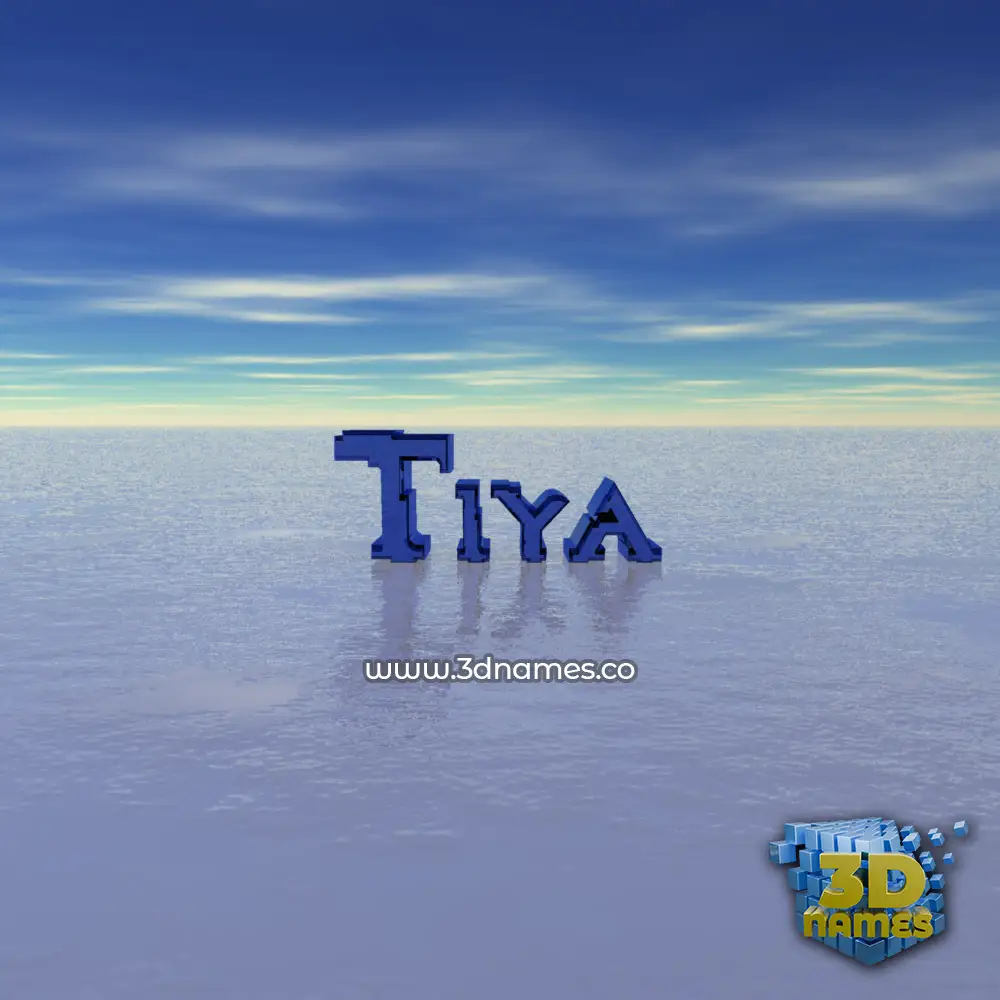 tiya in Horizon style - 3D name wallpaper