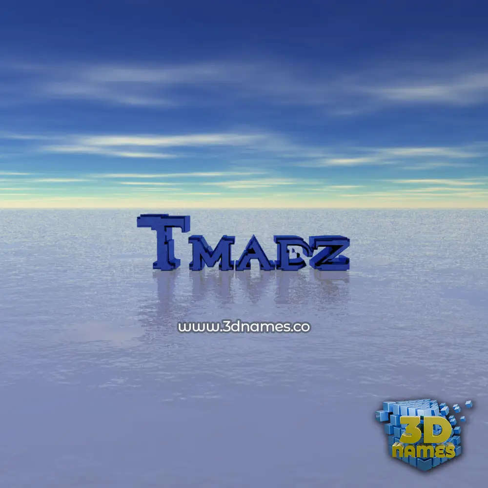 tmadz in Horizon style - 3D name wallpaper
