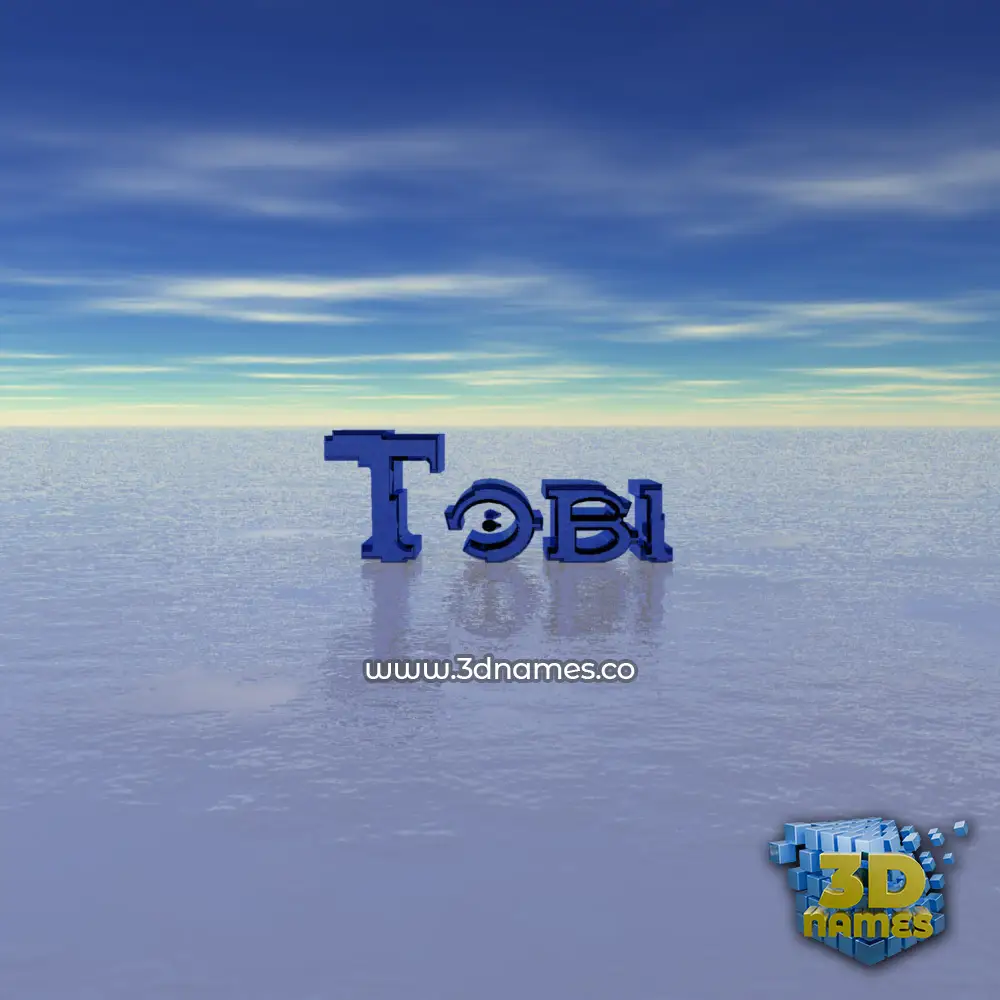 tobi in Horizon style - 3D name wallpaper