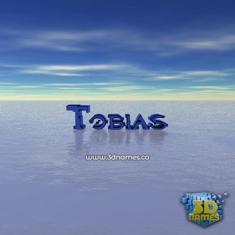 tobias in Horizon style - 3D name wallpaper