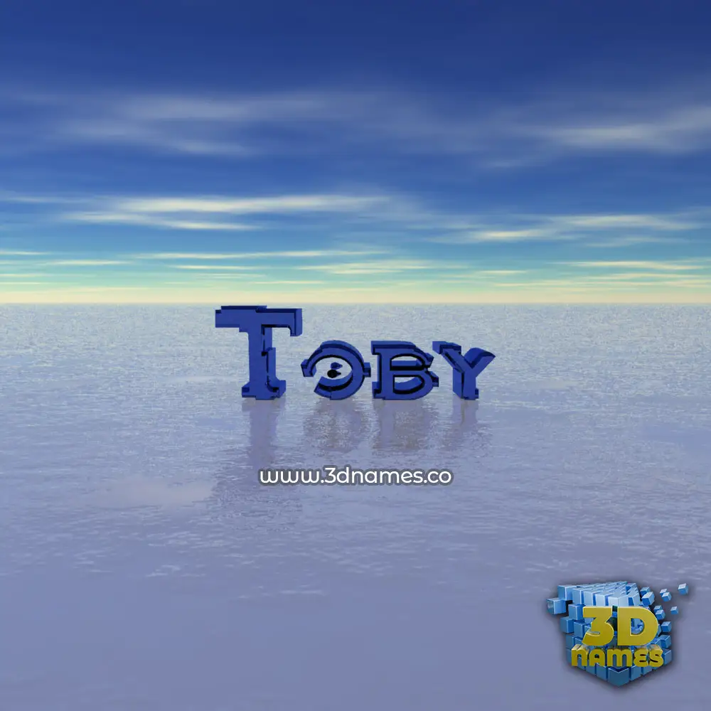 toby in Horizon style - 3D name wallpaper