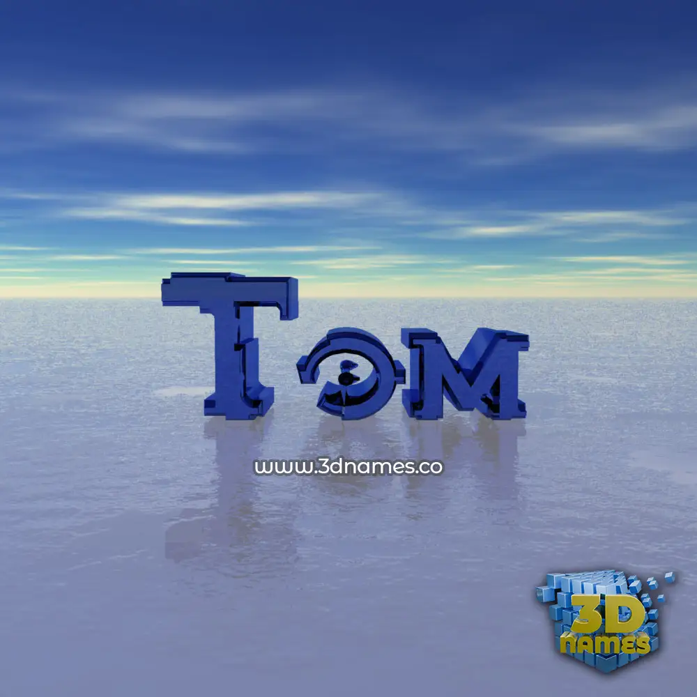 tom in Horizon style - 3D name wallpaper