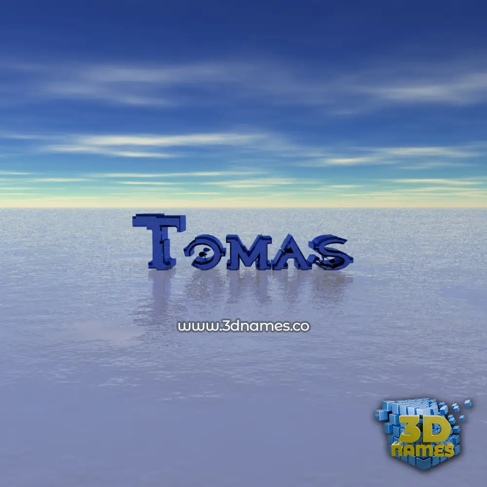 tomas in Horizon style - 3D name wallpaper
