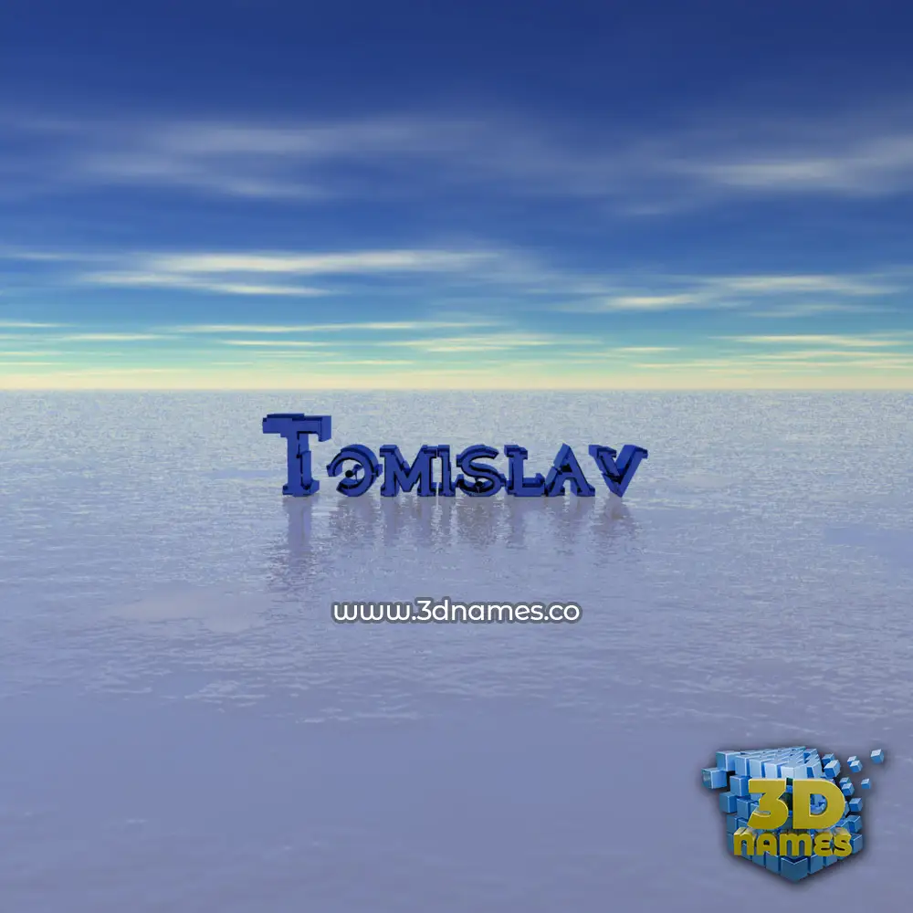 tomislav in Horizon style - 3D name wallpaper