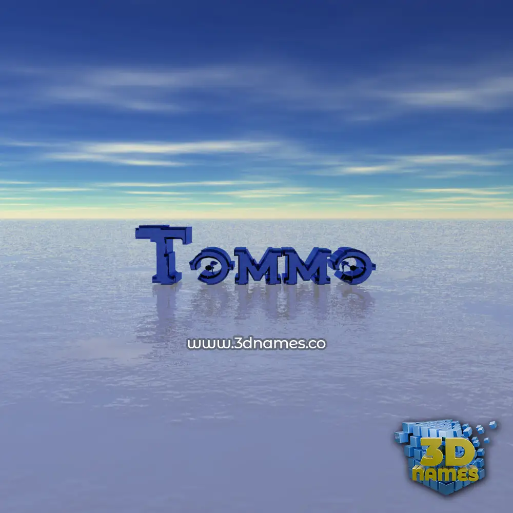 tommo in Horizon style - 3D name wallpaper