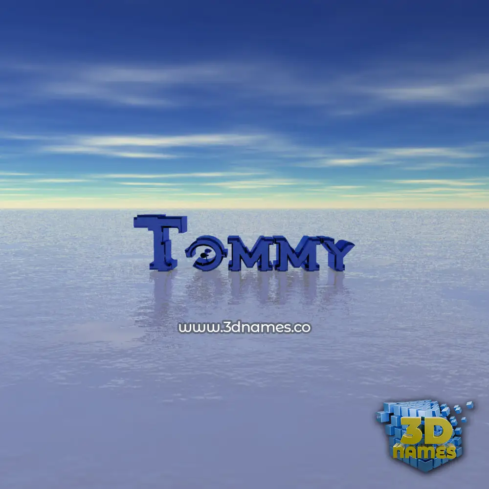 tommy in Horizon style - 3D name wallpaper