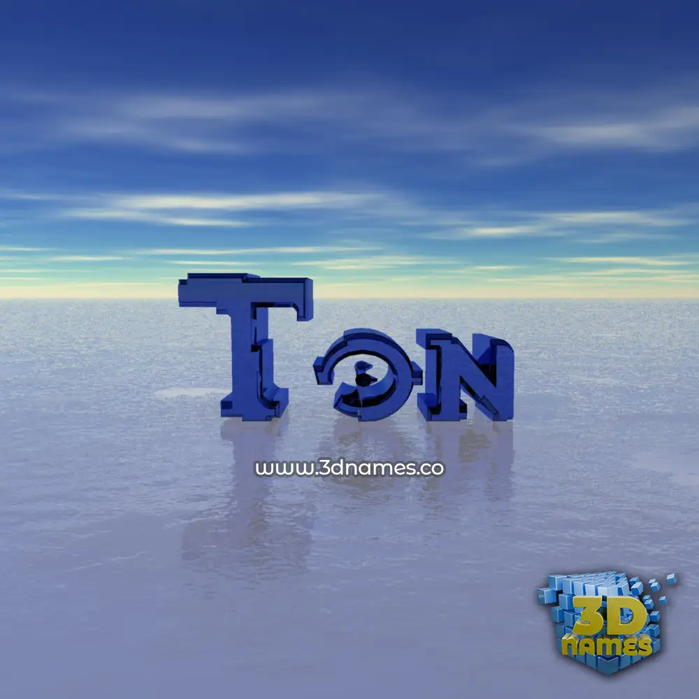 ton in Horizon style - 3D name wallpaper