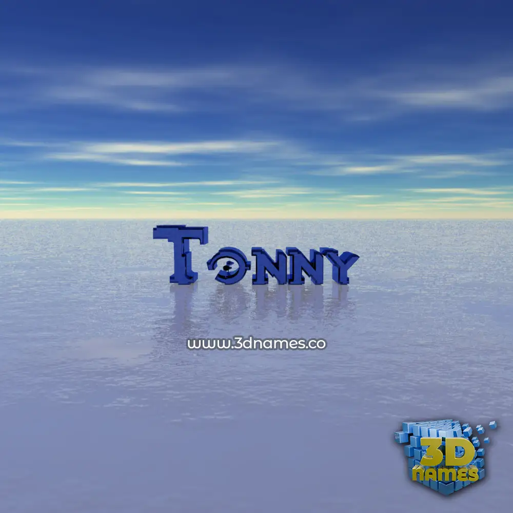 tonny in Horizon style - 3D name wallpaper