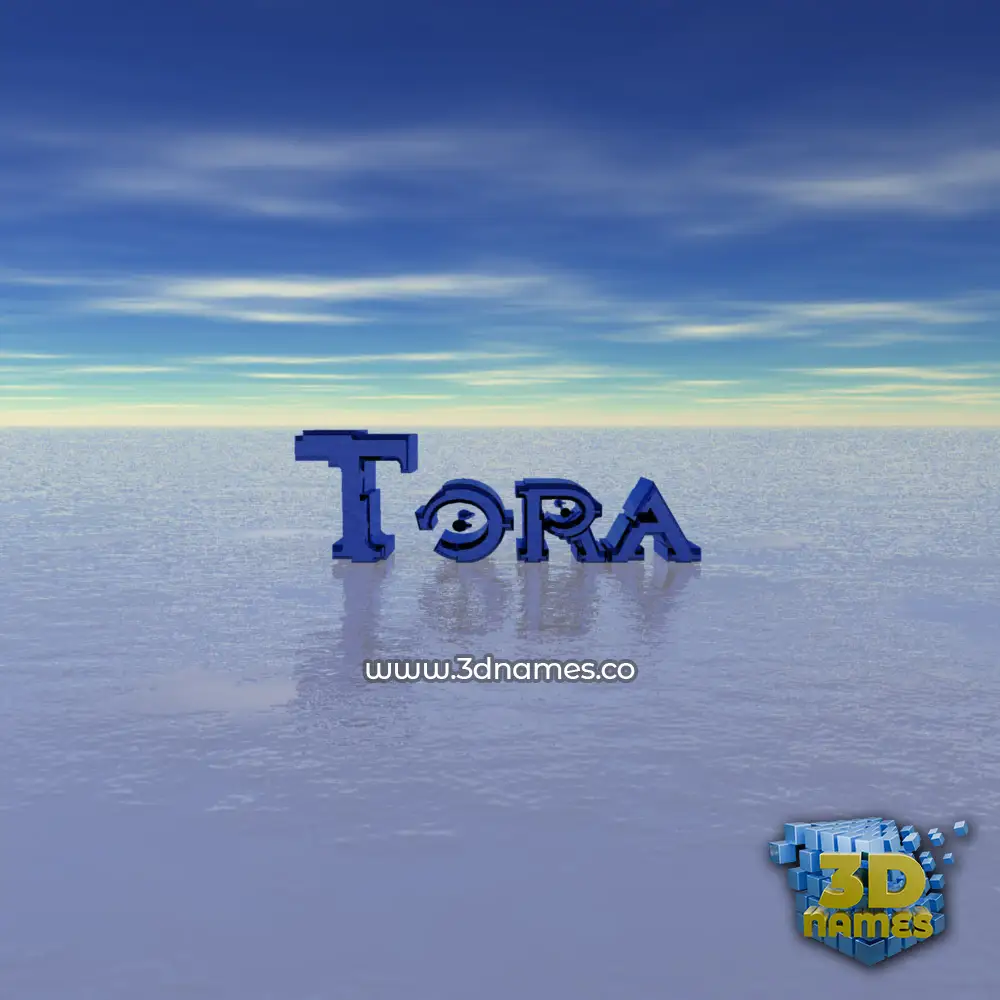 tora in Horizon style - 3D name wallpaper