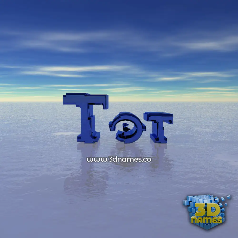 tot in Horizon style - 3D name wallpaper