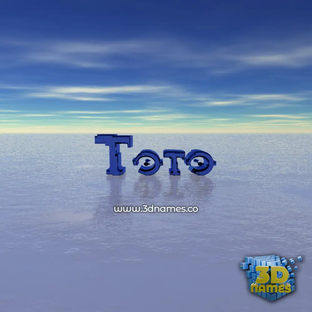 toto in Horizon style - 3D name wallpaper