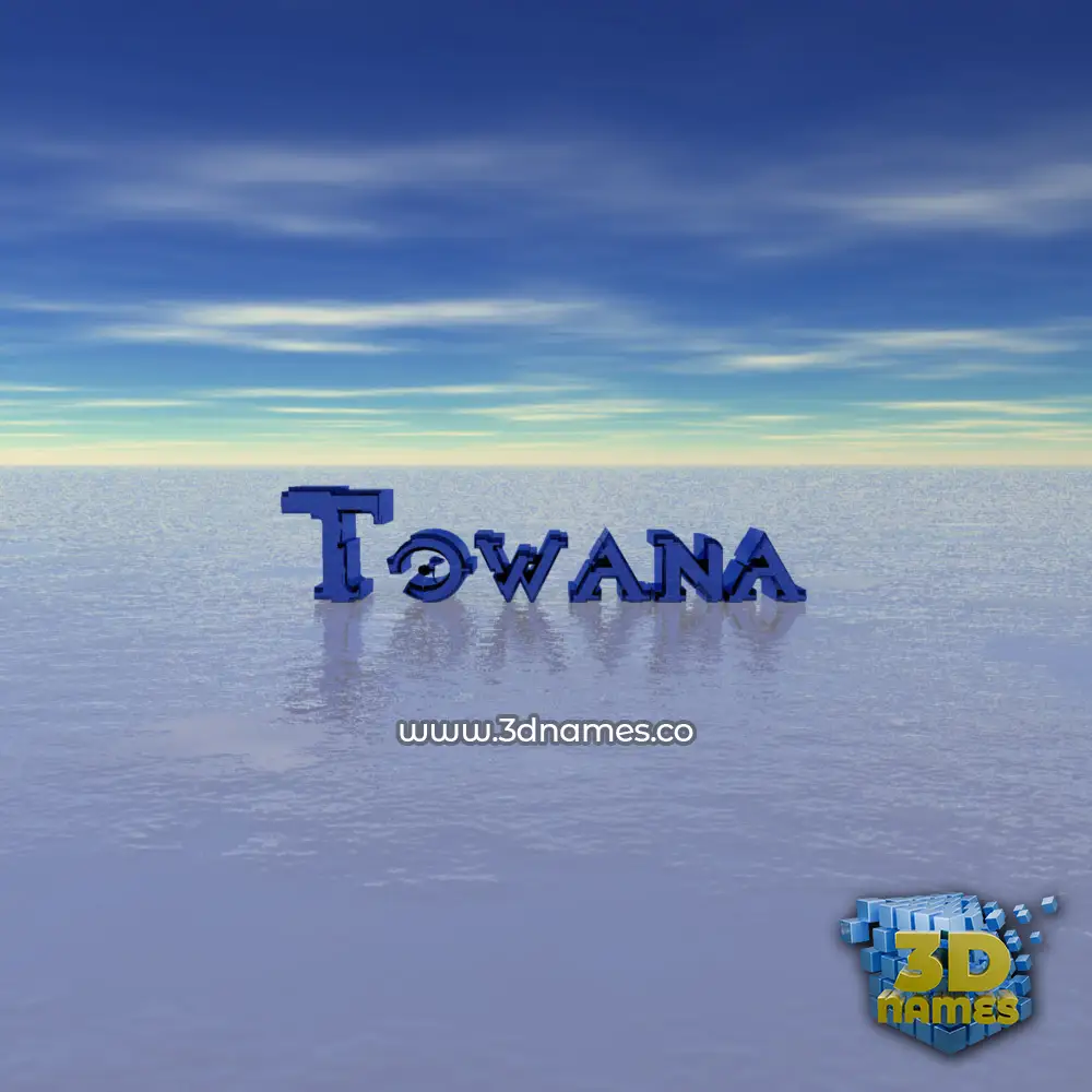 towana in Horizon style - 3D name wallpaper