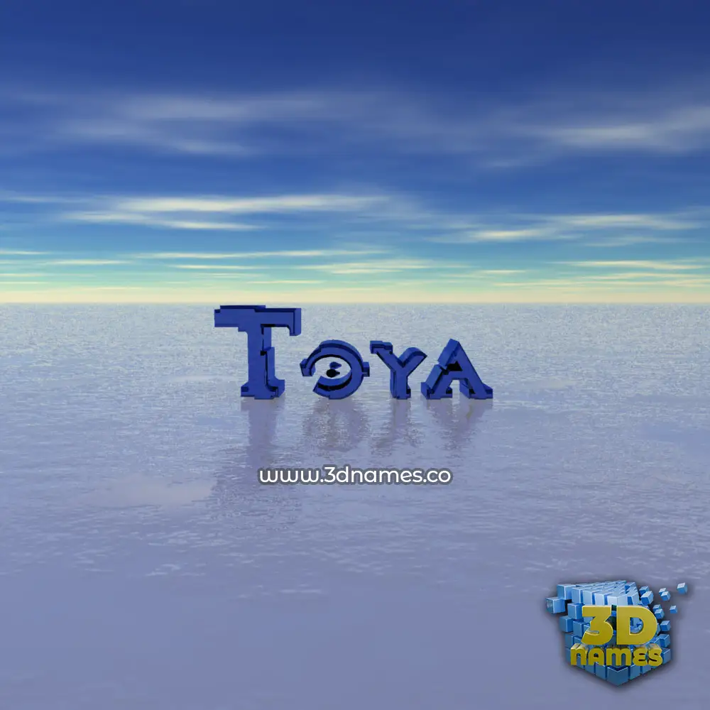 toya in Horizon style - 3D name wallpaper