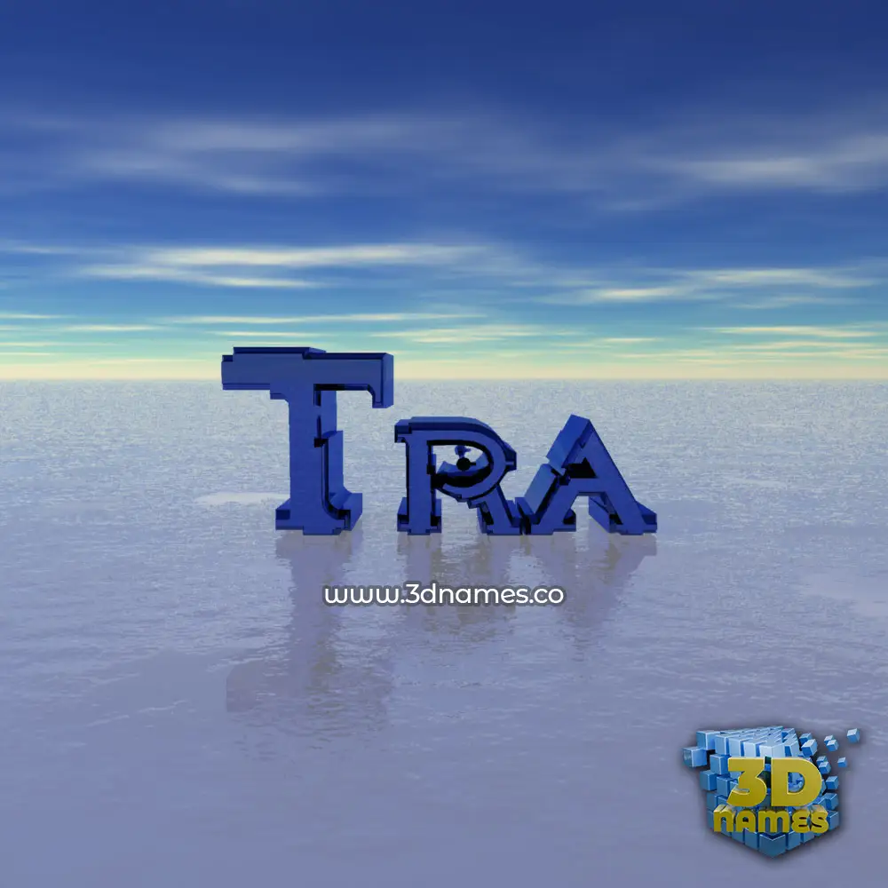 tra in Horizon style - 3D name wallpaper