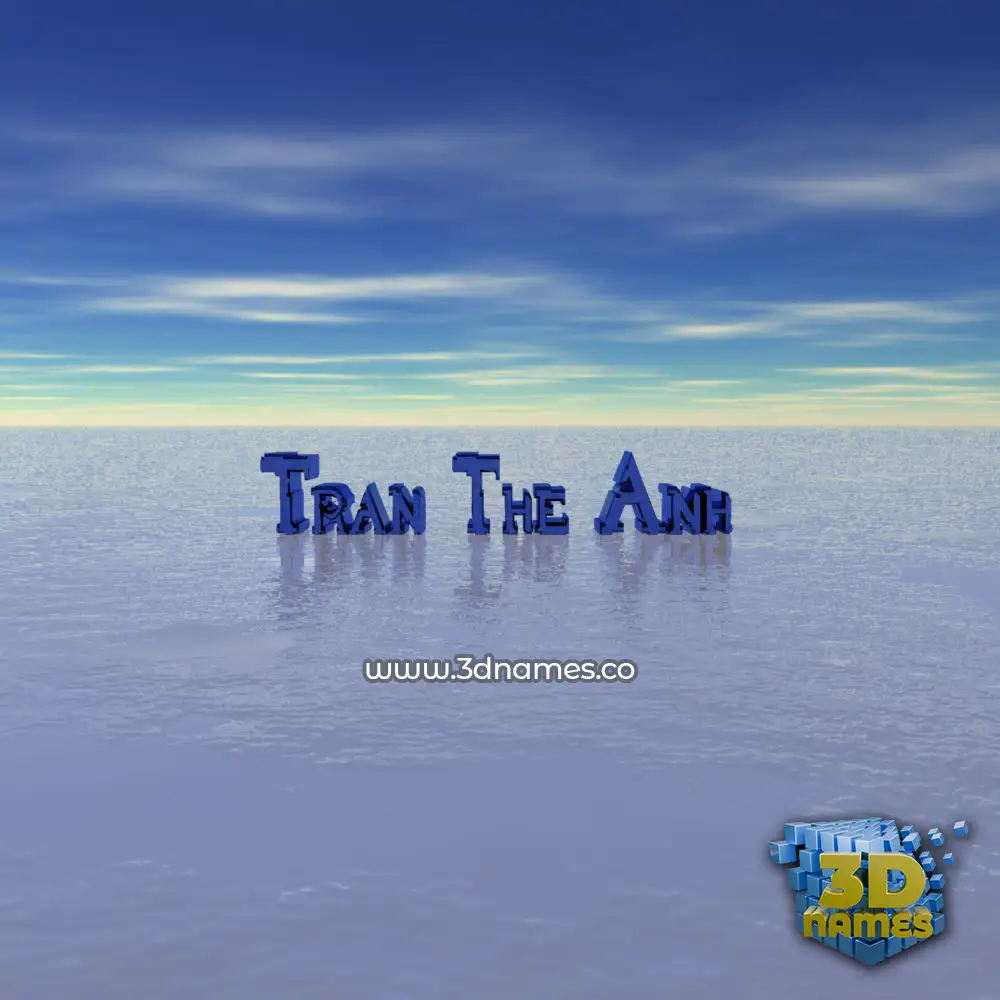 tran the anh in Horizon style - 3D name wallpaper