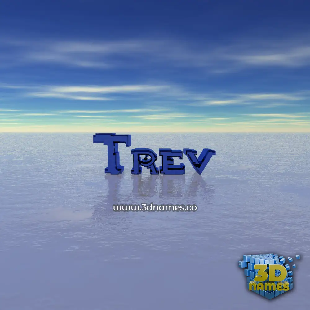 trev in Horizon style - 3D name wallpaper