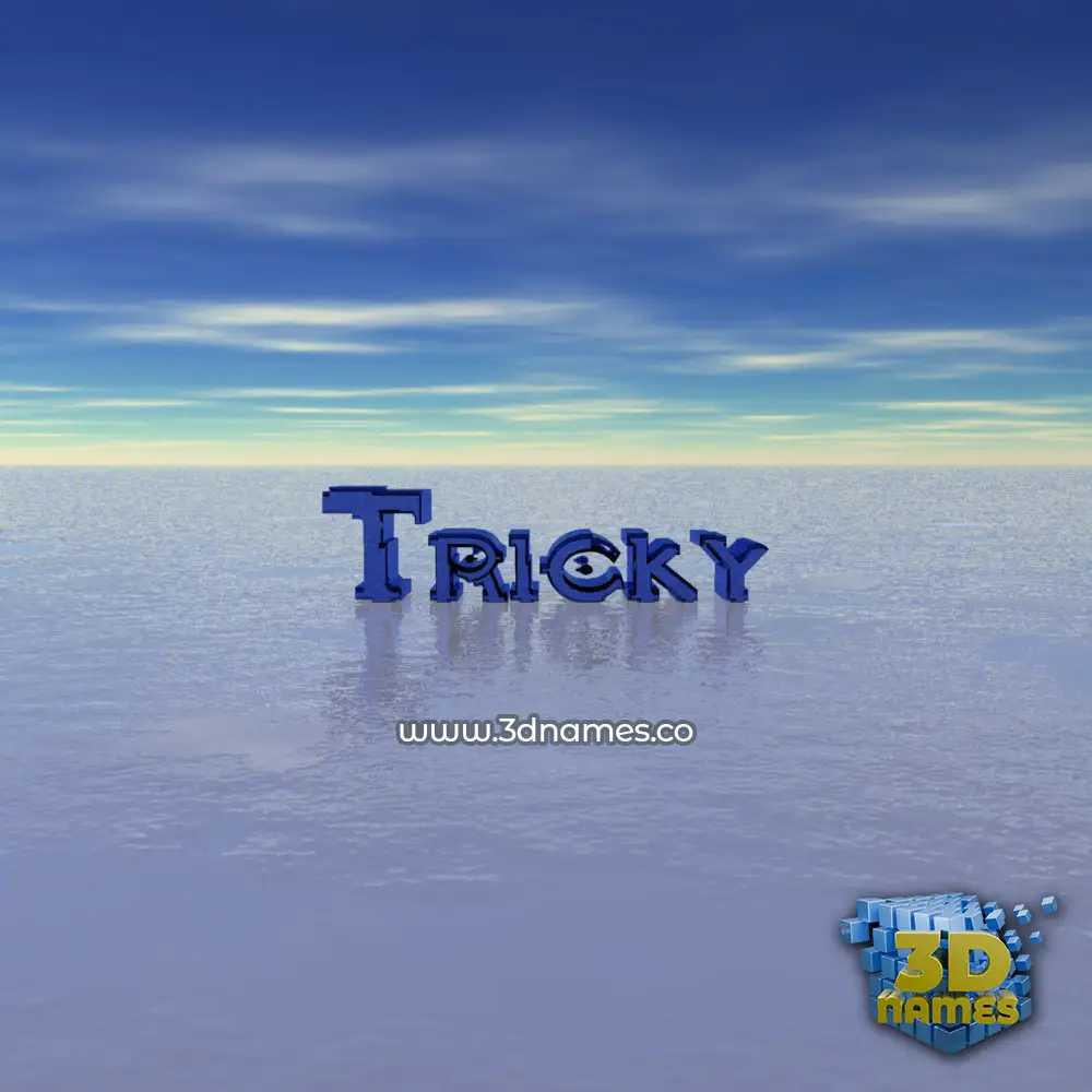 tricky in Horizon style - 3D name wallpaper
