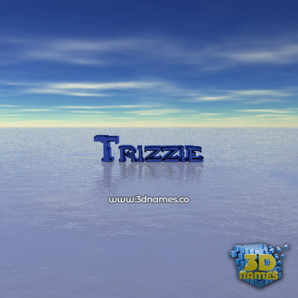 trizzie in Horizon style - 3D name wallpaper