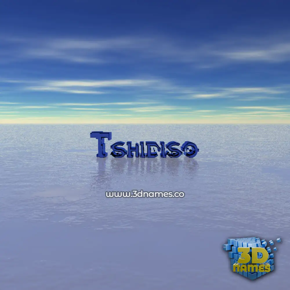 tshidiso in Horizon style - 3D name wallpaper