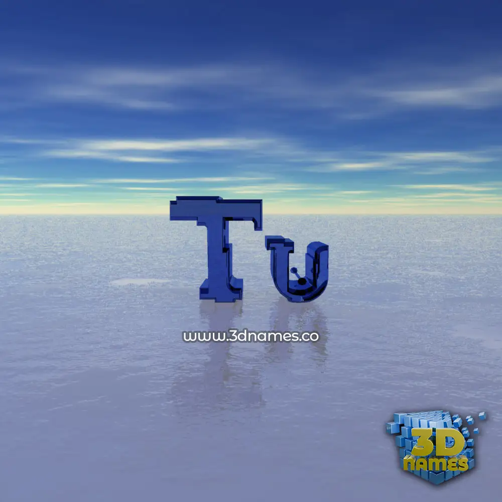 tu in Horizon style - 3D name wallpaper