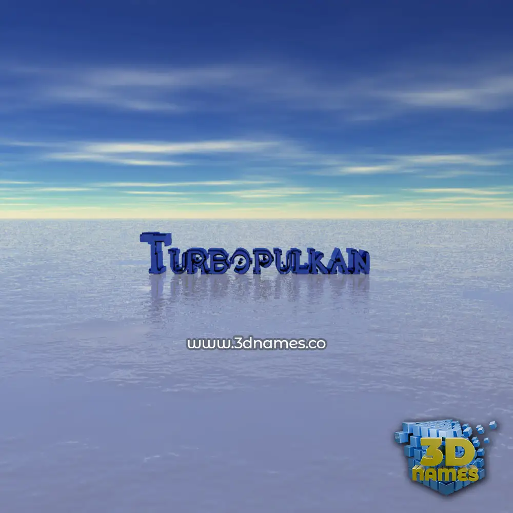 turbopulkan in Horizon style - 3D name wallpaper