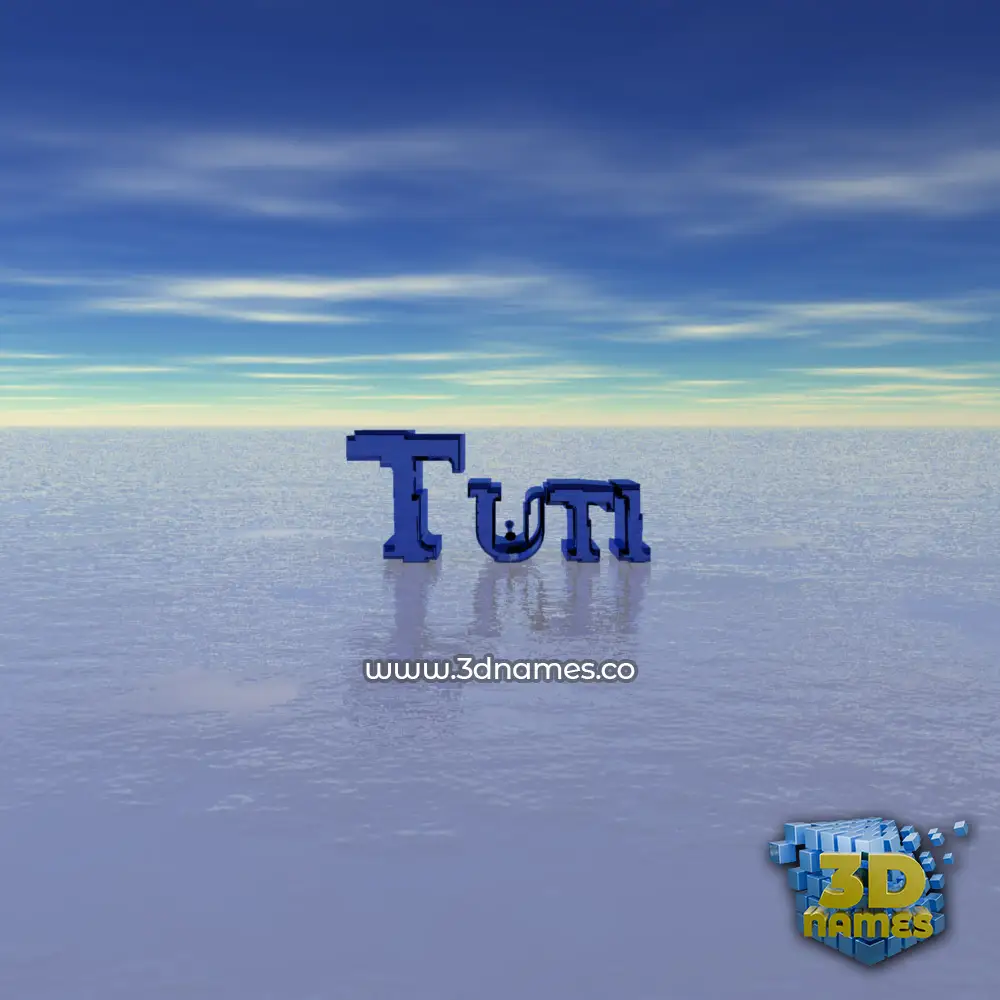 tuti in Horizon style - 3D name wallpaper