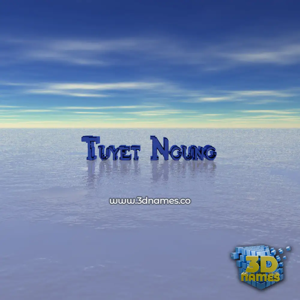 tuyet ngung in Horizon style - 3D name wallpaper