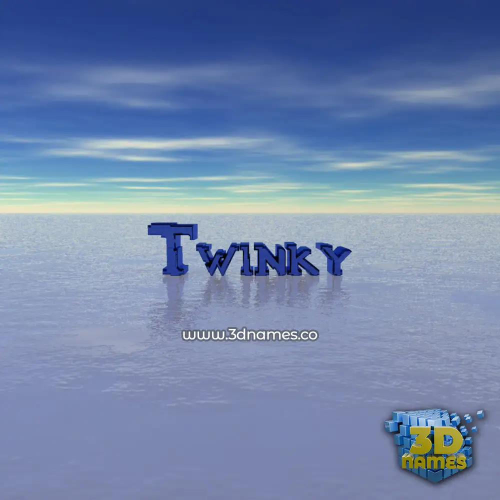 twinky in Horizon style - 3D name wallpaper
