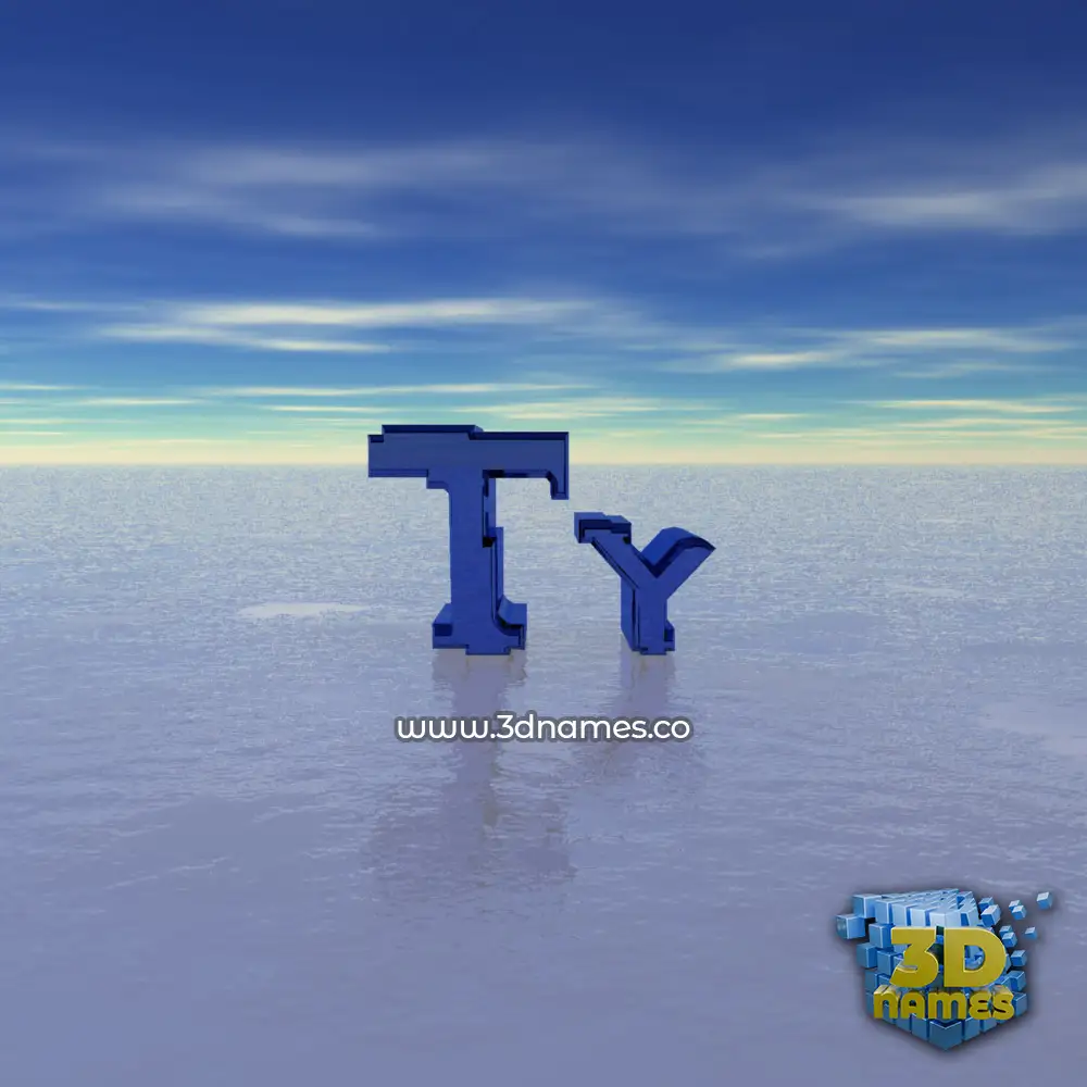 ty in Horizon style - 3D name wallpaper