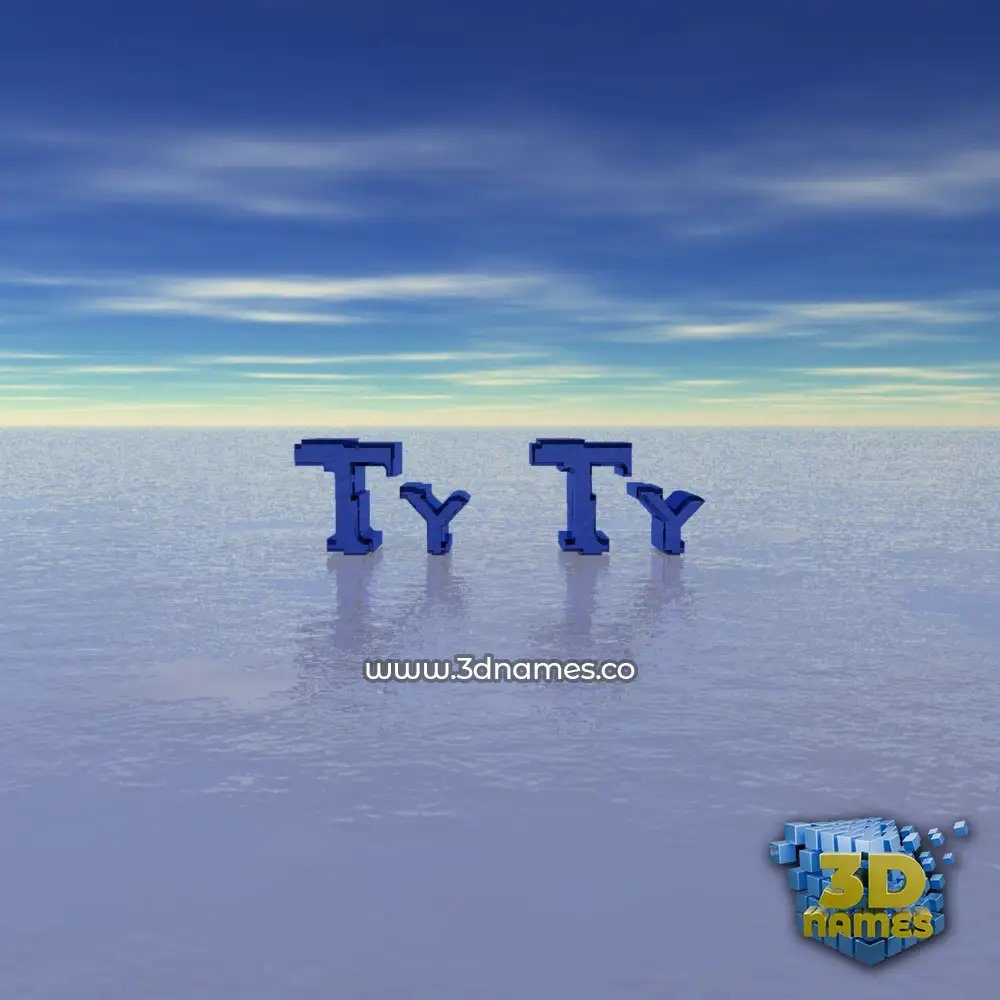 ty ty in Horizon style - 3D name wallpaper