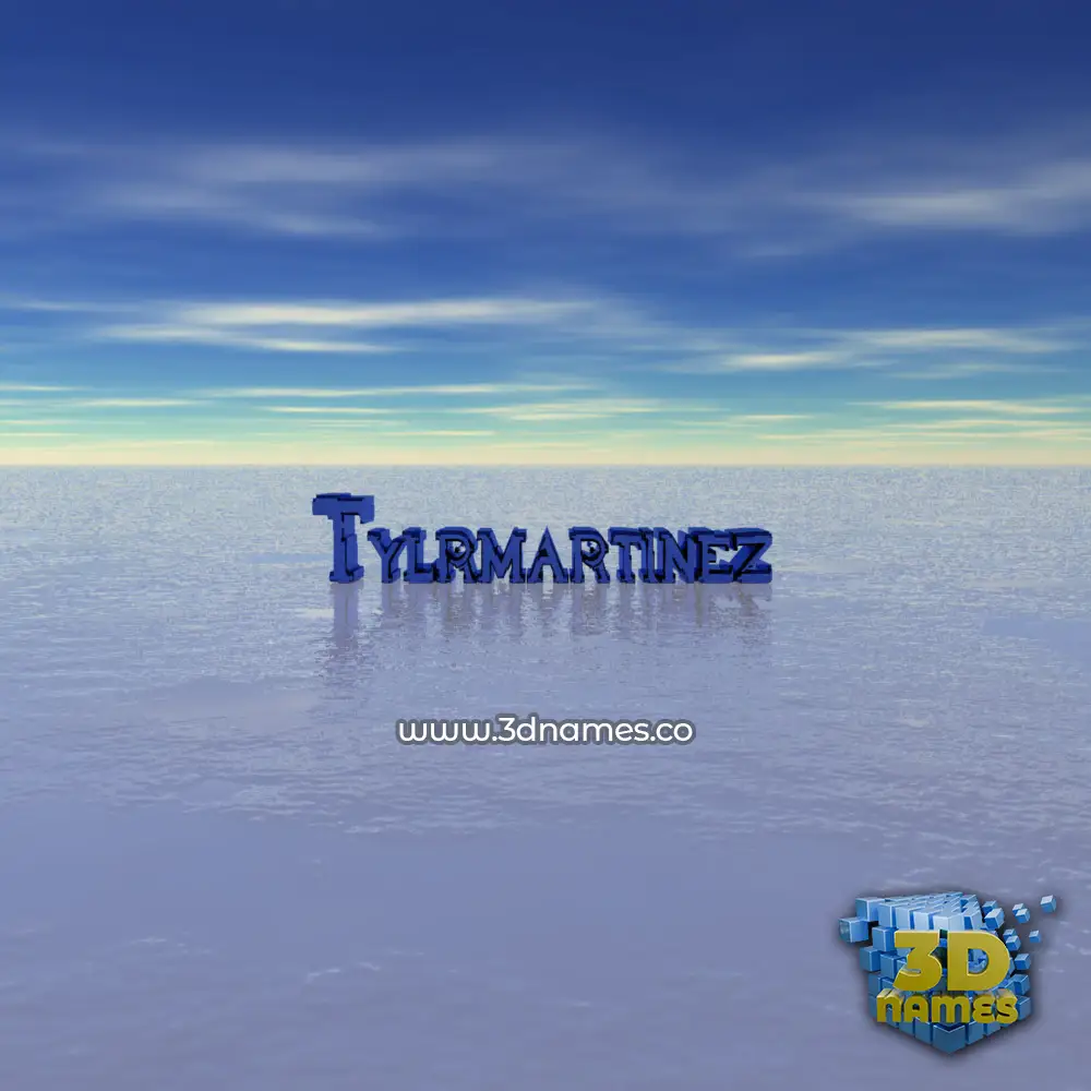 tylrmartinez in Horizon style - 3D name wallpaper