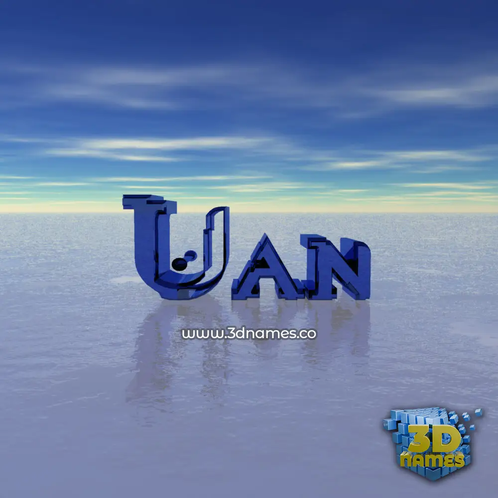 uan in Horizon style - 3D name wallpaper