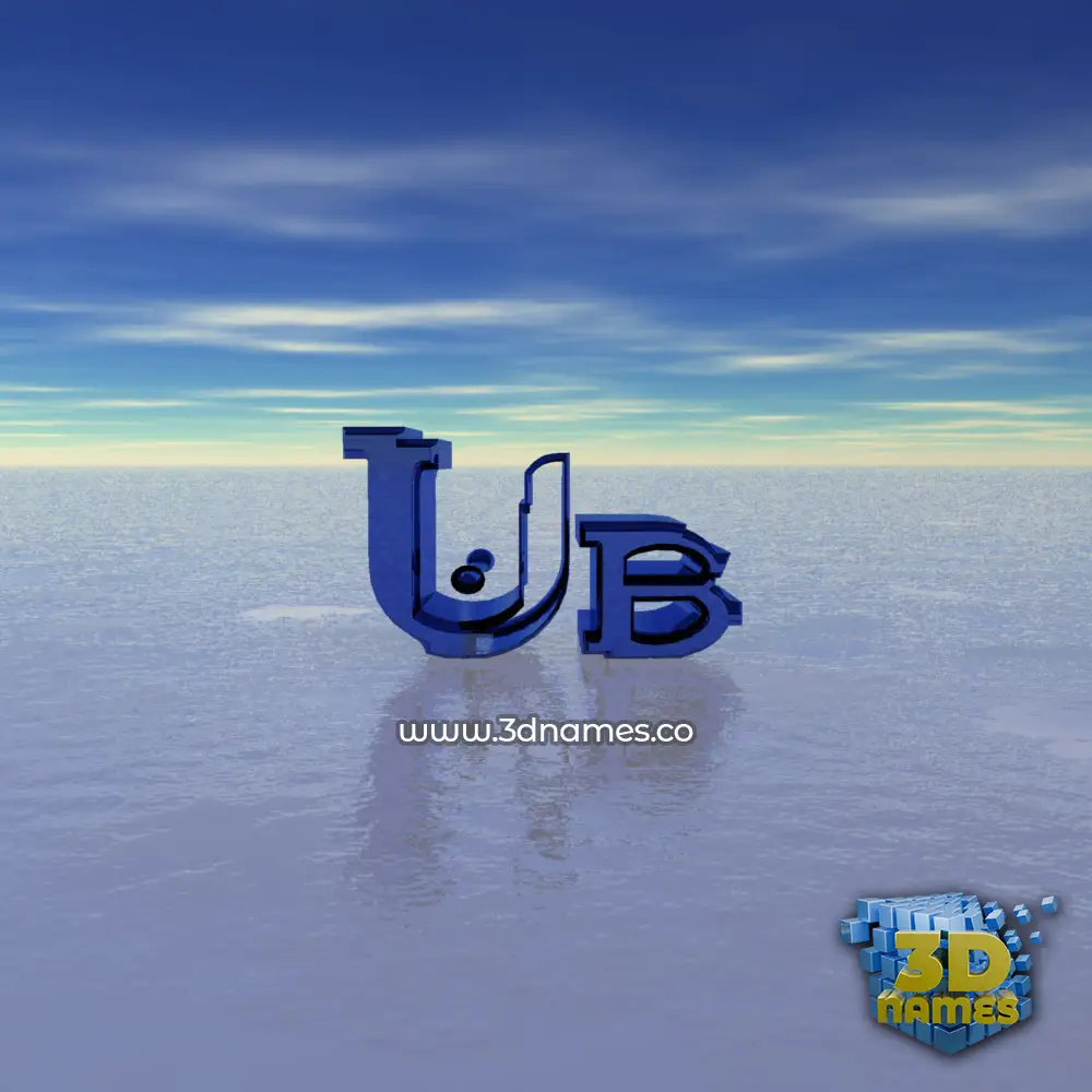 ub in Horizon style - 3D name wallpaper