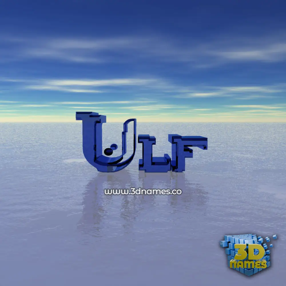 ulf in Horizon style - 3D name wallpaper