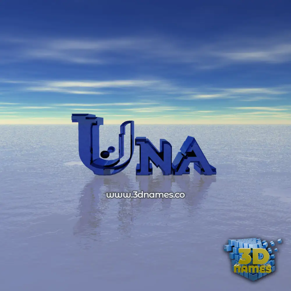 una in Horizon style - 3D name wallpaper