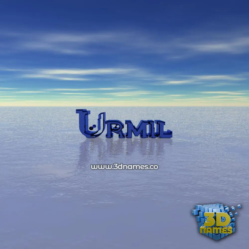 urmil in Horizon style - 3D name wallpaper