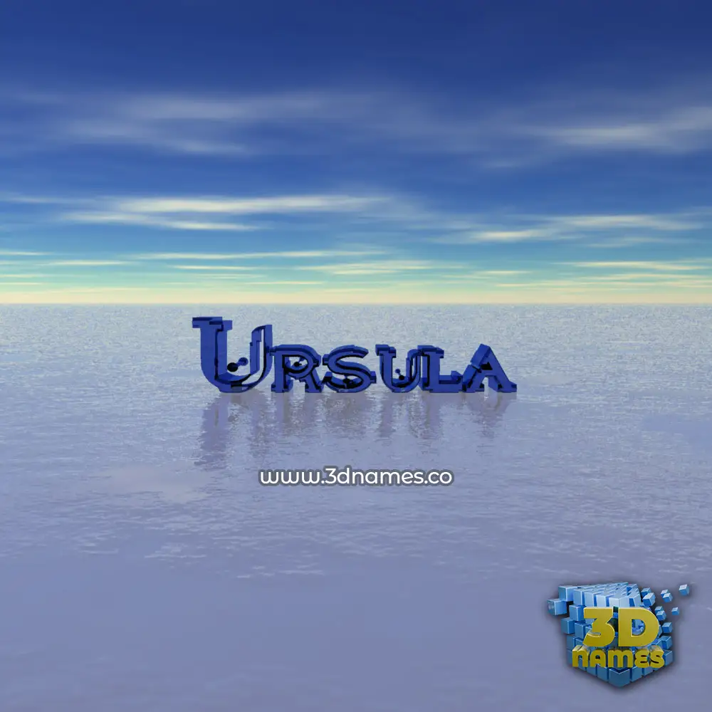 ursula in Horizon style - 3D name wallpaper