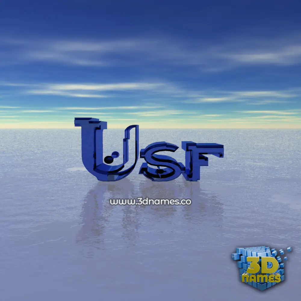 usf in Horizon style - 3D name wallpaper
